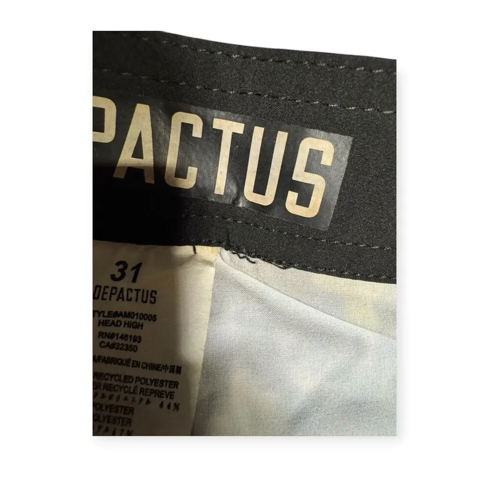 Depactus Head High Board Shorts Size 31 Blue Dark Gray Stretch‎ Beach BNWT